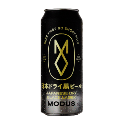 Modus Japanese Dry Black Lager 500ml Can Craft Beer Modus Brewing