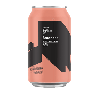 Molly Rose Baroness Hoppy Red Lager 375ml Can Craft Beer Molly Rose Brewing