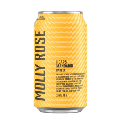 Molly Rose Heaps Mandarin Radler 375ml Can Craft Beer Molly Rose Brewing
