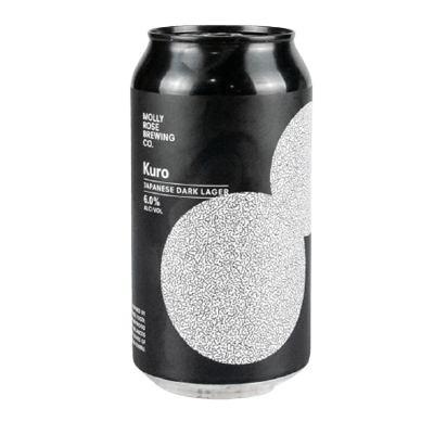 Molly Rose Kuro Japanese Dark Lager 375ml Can Craft Beer Molly Rose Brewing