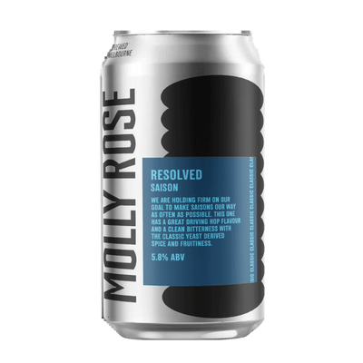 Molly Rose Resolved Saison 375ml Can Craft Beer Molly Rose Brewing