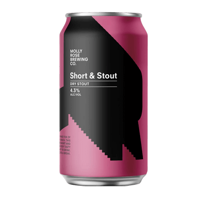 Molly Rose Short and Stout Dry Stout 375ml Can Craft Beer Molly Rose Brewing