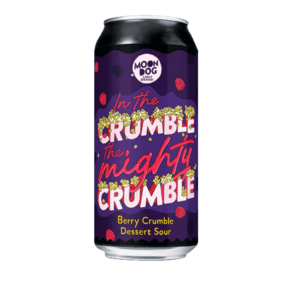 Moon Dog Berry In the Crumble, the Mighty Crumble Craft Beer Moon Dog Craft Brewery