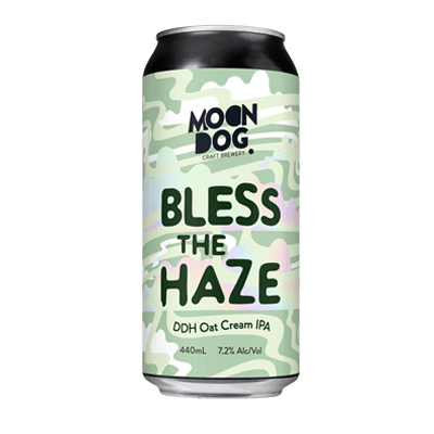 Moon Dog Bless This Haze DDH Oat Cream IPA 440ml Can Craft Beer Moon Dog Craft Brewery