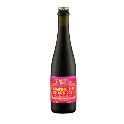 Moon Dog Jumping The Shark 2021 Cherry, Chocolate & Coconut Rum Barrel Aged & Amphora Imperial Stout 375ml Bottle Moon Dog Craft Brewery