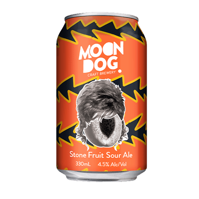 Moon Dog Sharon Stone Peach and Nectarine Sour Ale 330ml Can Craft Beer Moon Dog Craft Brewery