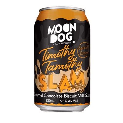 Moon Dog Timothy Tamothy Slam-othy Caramel Chocolate Biscuit Milk Stout 330ml Can Craft Beer Moon Dog Craft Brewery