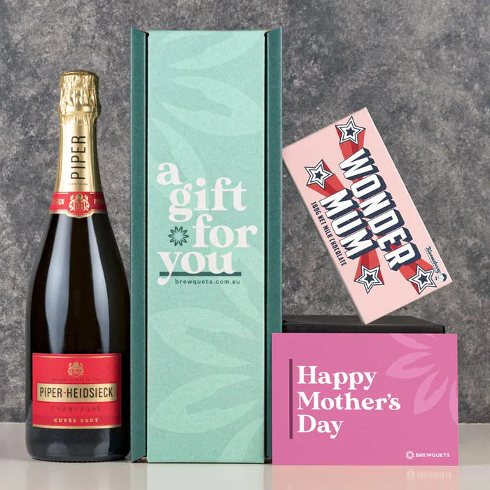 Mother's Day Champagne & Chocolate Hamper Champagne & Sparkling Brewquets