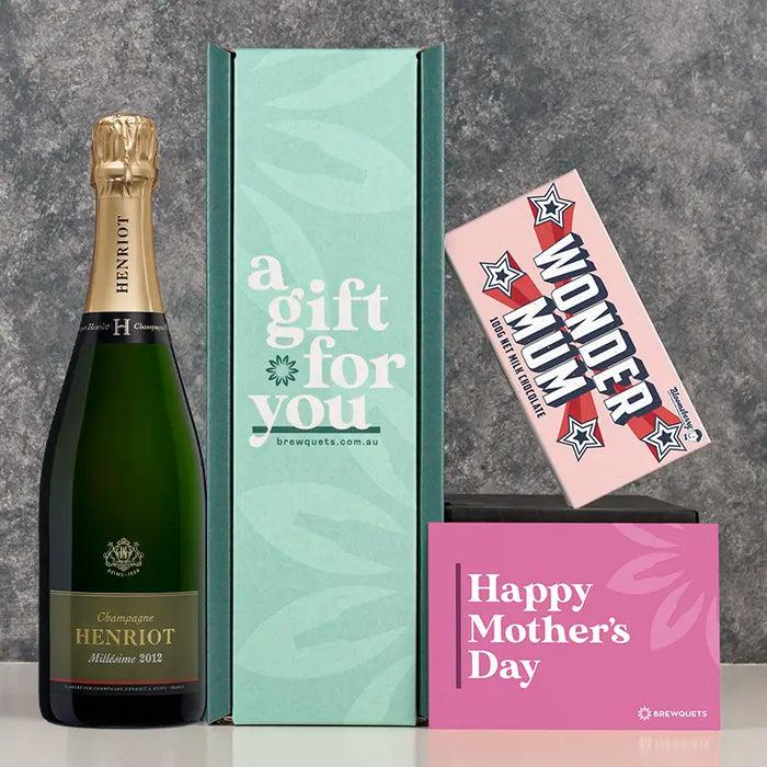 Mother's Day Champagne & Chocolate Hamper Champagne & Sparkling Brewquets