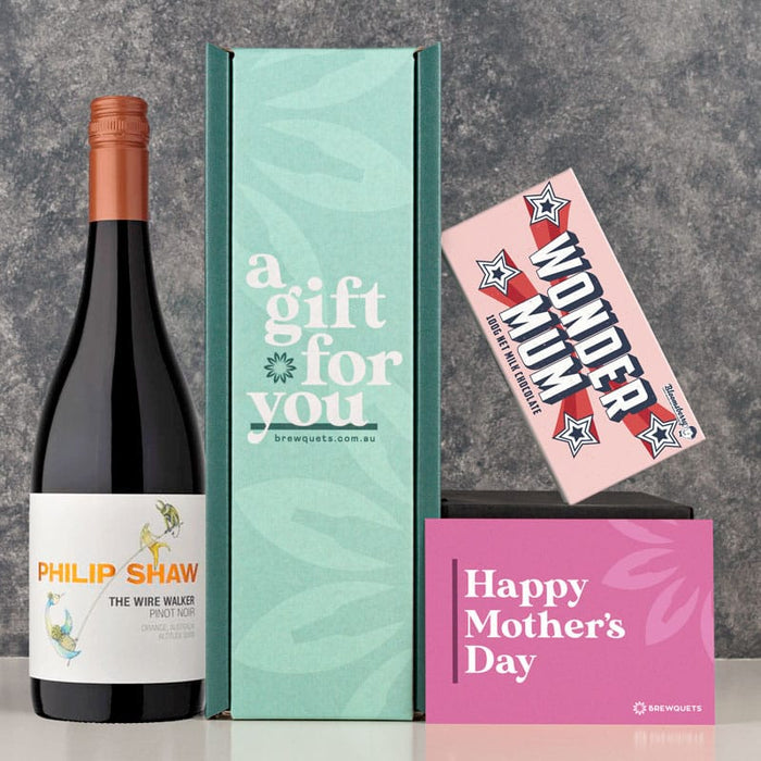Mother's Day Wine & Chocolate Hamper Pinot Noir Gift Packs Brewquets