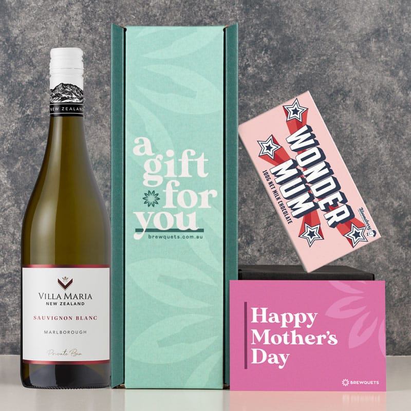 Mother's Day Wine & Chocolate Hamper Sauvignon Blanc Gift Packs Brewquets