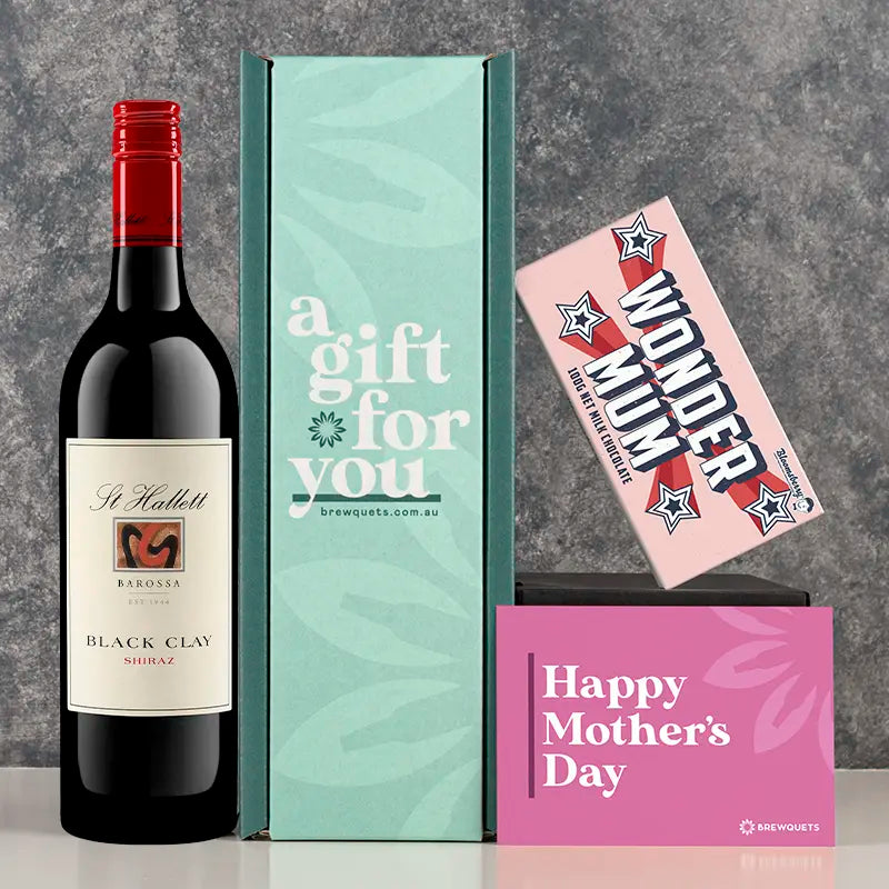 Mother's Day Wine & Chocolate Hamper Shiraz Gift Packs Brewquets