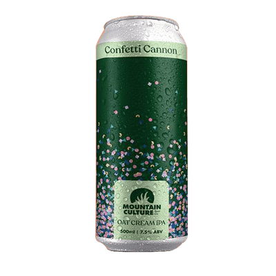 Mountain Culture Confetti Cannon Oat Cream IPA 500ml Can Craft Beer Mountain Culture Beer Co.