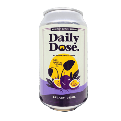 Mountain Culture Daily Dose Passionfruit Gose Craft Beer Mountain Culture Beer Co.