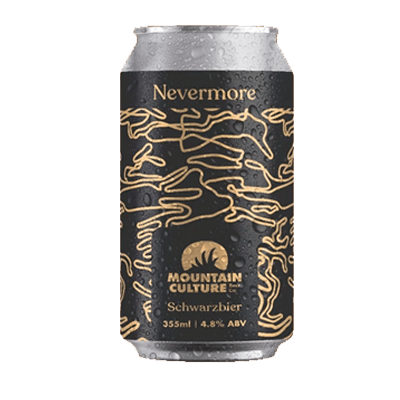 Mountain Culture Nevermore Schwarzbier 355ml Can Craft Beer Mountain Culture Beer Co.