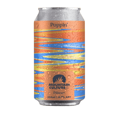 Mountain Culture Poppin' Pilsner 355ml Can Craft Beer Mountain Culture Beer Co.