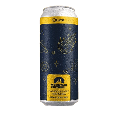 Mountain Culture Quest Galaxy Single Hop NEIPA 500ml Can Craft Beer Mountain Culture Beer Co.