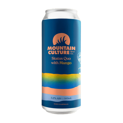 Mountain Culture Status Quo With Mango Hazy Pale Ale 500ml Can Craft Beer Mountain Culture Beer Co.