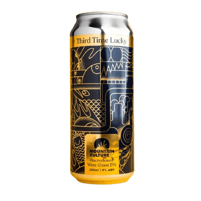 Mountain Culture Third Time Lucky Macrodosed West Coast IPA 500ml Can Craft Beer Mountain Culture Beer Co.