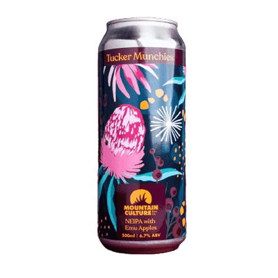 Mountain Culture Tucker Munchies NEIPA with Emu Apples 500ml Can Craft Beer Mountain Culture Beer Co.
