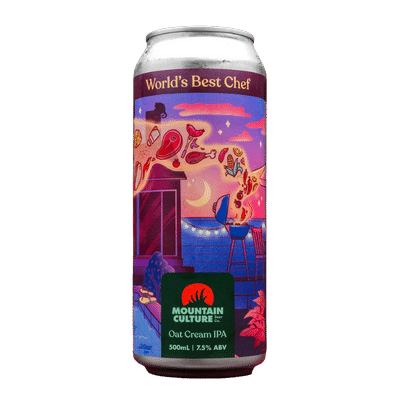 Mountain Culture World's Best Chef Oat Cream IPA 500ml Can Craft Beer Mountain Culture Beer Co.