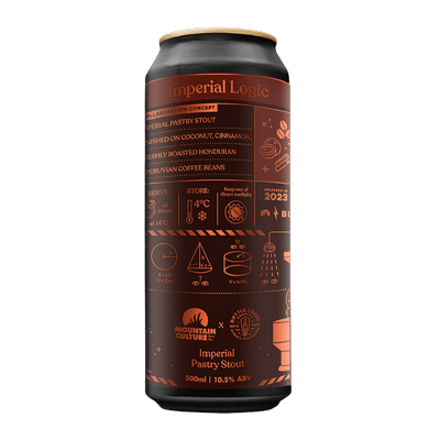 Mountain Culture x Bottle Logic Imperial Logic Imperial Pastry Stout 500ml Can Craft Beer Mountain Culture Beer Co.