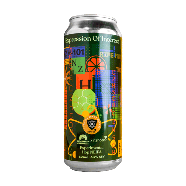 Mountain Culture x NZ Hops Expression of Interest Experimental Hop NEIPA 500ml Can Craft Beer Mountain Culture Beer Co.