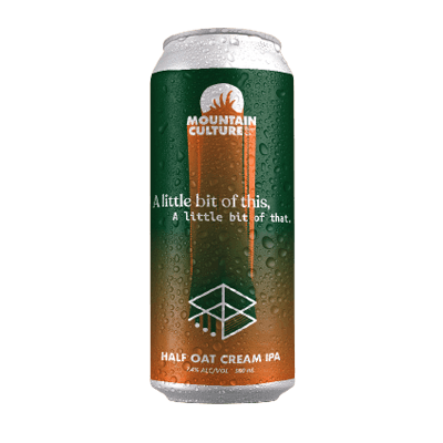 Mountain Culture x Range Brewing A Little Bit of This A Little Bit of That Half Oat Cream IPA 500ml Can Craft Beer Mountain Culture Beer Co.