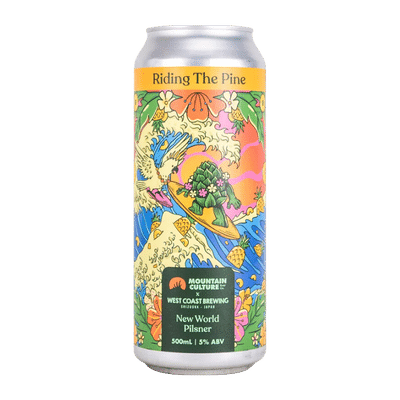 Mountain Culture x West Coast Brewing Riding The Pine New World Pilsner 500ml Can Craft Beer Mountain Culture Beer Co.