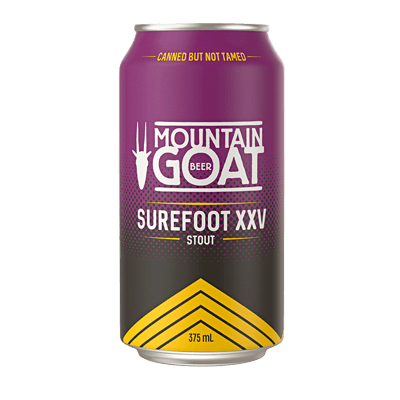 Mountain Goat Surefoot XXV Pure Vanilla Stout 375ml Can Craft Beer Mountain Goat Beer