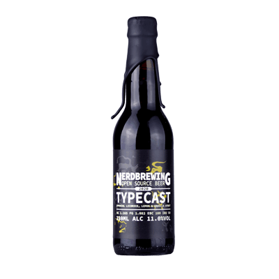 Nerd Typecast Imperial Licorice, Lemon & Vanilla Stout  330ml Bottle Craft Beer Nerd Brewing
