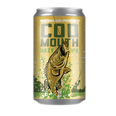 New England Cod Mouth Hazy IPA 375ml Can Craft Beer New England Brewing Co.