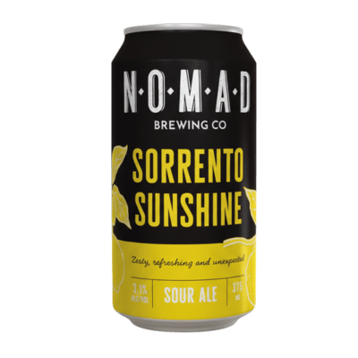 Nomad Sorrento Sunshine Lemon Sour Ale 375ml Can Craft Beer Nomad