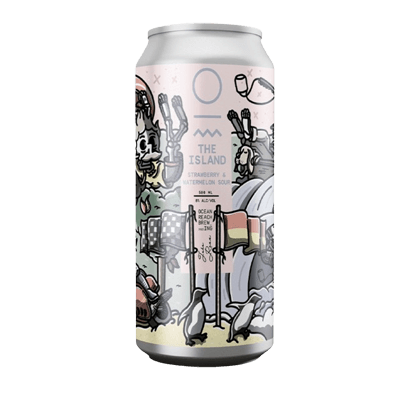 Ocean Reach Artist Series The Island Strawberry & Watermelon Sour 500ml Can Craft Beer Ocean Reach Brewing