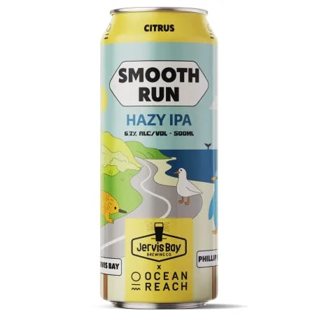 Ocean Reach x Jervis Bay Smooth Run Hazy IPA 500ml Can Single Craft Beer Ocean Reach Brewing