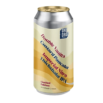 One Drop Double Vanilla Custard Pancake Imperial Nitro Thickshake IPA Craft Beer One Drop Brewing Co