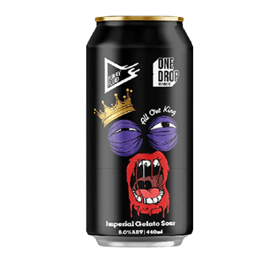 One Drop/Funky Fluid All Out King Imperial Gelato Sour Ale 440ml Can Craft Beer One Drop Brewing Co
