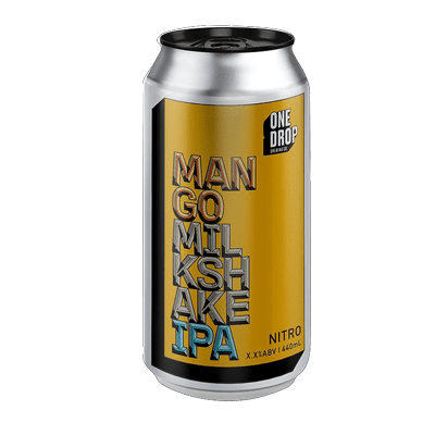 One Drop Mango Milkshake Nitro IPA 440ml Can Single Craft Beer One Drop Brewing Co