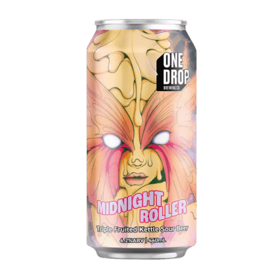 One Drop Midnight Roller Smoothie Cream Sour Ale 440ml Can Craft Beer One Drop