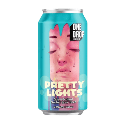 One Drop Pretty Lights Quad Fruited Sorbet Sour 440ml Can Craft Beer One Drop