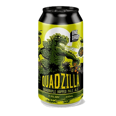 One Drop Quadzilla Quadruple Hopped Pale Ale Single Craft Beer One Drop Brewing Co
