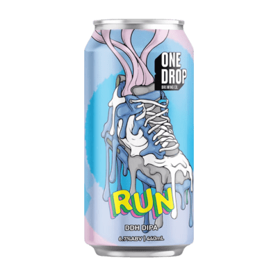 One Drop Run DDH IPA with Clean Fusion 440ml Can Craft Beer One Drop
