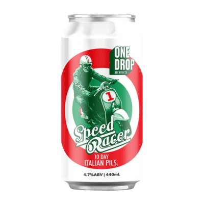 One Drop Speed Racer Italian Pilsner 440ml Can Craft Beer One Drop Brewing Co