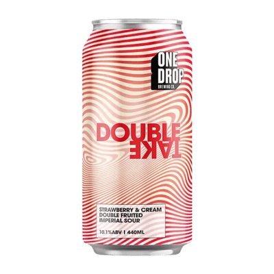 One Drop Strawberries & Cream Double Take Imperial Sour 440ml Can Craft Beer One Drop Brewing Co