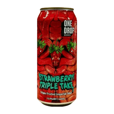 One Drop Strawberry Triple Take Tripel Fruited Imperial Stout 440ml Can Craft Beer One Drop