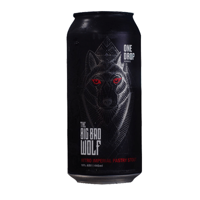 One Drop The Big Bad Wolf Nitro Imperial Stout 440ml Can Single Craft Beer One Drop Brewing Co