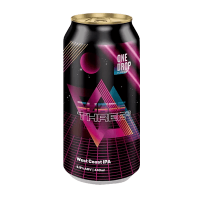 One Drop Three Cubed West Coast IPA Single Craft Beer One Drop Brewing Co