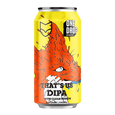 One Drop x Fox Friday That's Us DIPA 440ml Can Craft Beer One Drop Brewing Co
