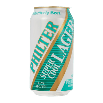 Philter Super Cool Lager 375ml Can Craft Beer Philter Brewing