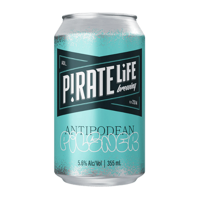 Pirate Life Antipodean Pilsner 355ml Can Craft Beer Pirate Life Brewing